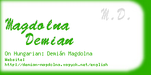 magdolna demian business card